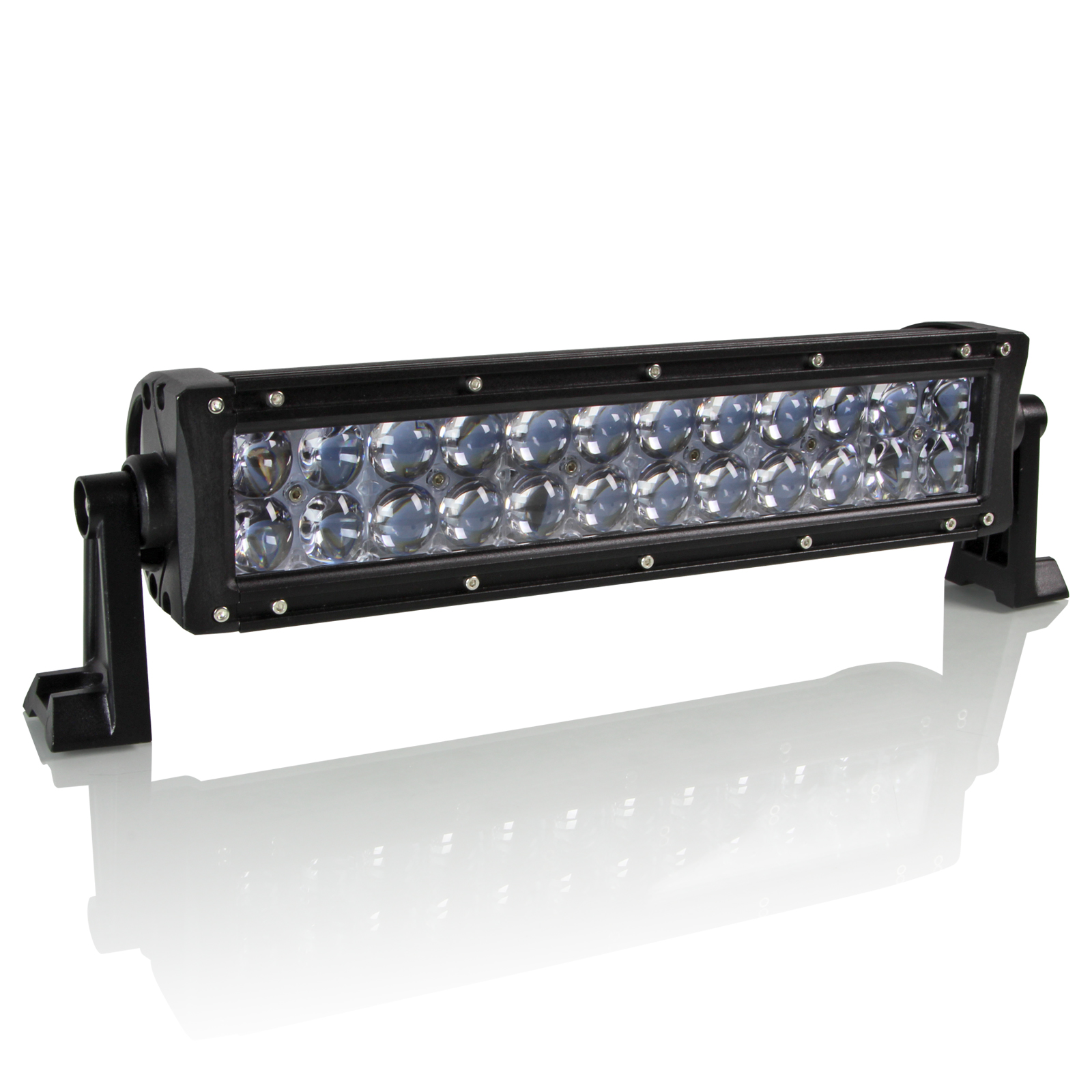 Project Ra Inch D Straight Led Light Bar W Dual Row Spot Beam