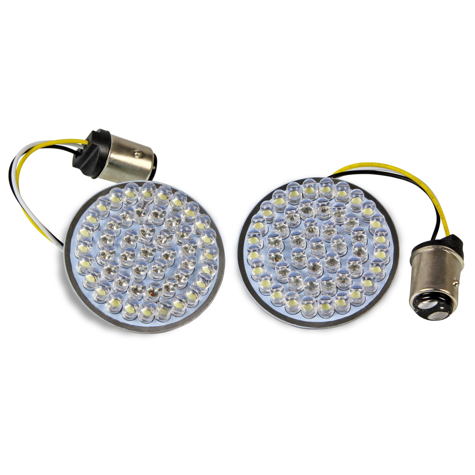 Harley Davidson LED Turn Signals - White Halo w Amber Turn Signal